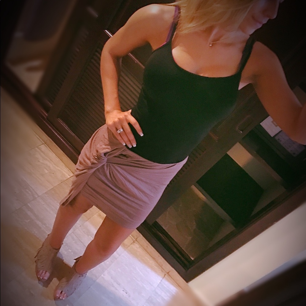 Skirt size small beige/nude/brown maxi